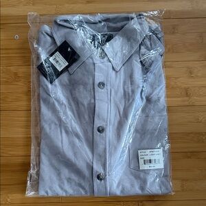 PX Light Gray Men's Casual Button Down Shirt